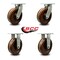 Service Caster 10 Inch Heavy Duty High Temp Phenolic Wheel Caster Swivel 2 Rigid, 4PK SCC-KP92S1030-PHRHT-2-R-2 - alternate 1